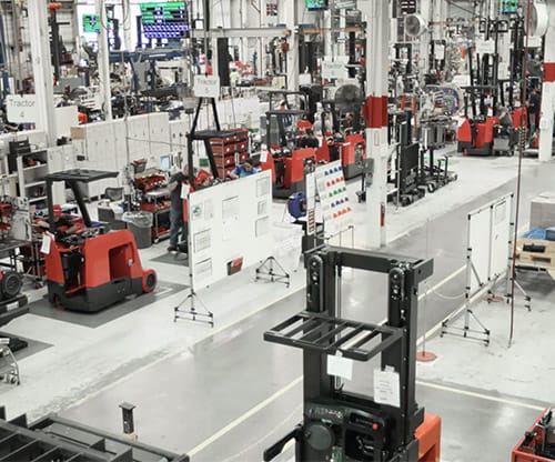forklift building