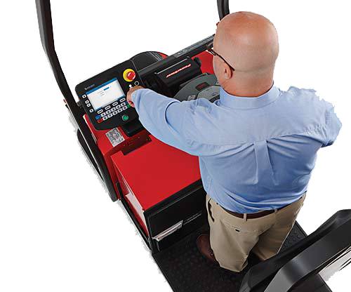 Raymond Courier Automated Lift Truck with graphical user interface